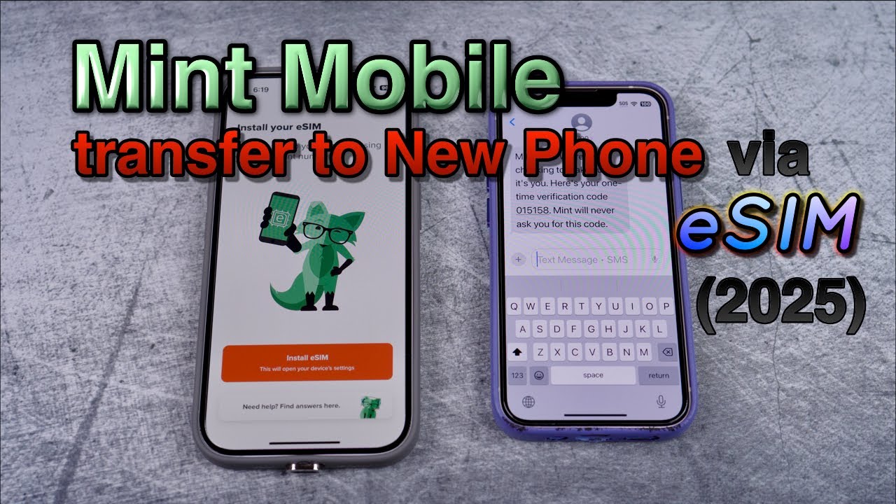 Mint Mobile Service Transfer to New Phone via eSIM (2025)