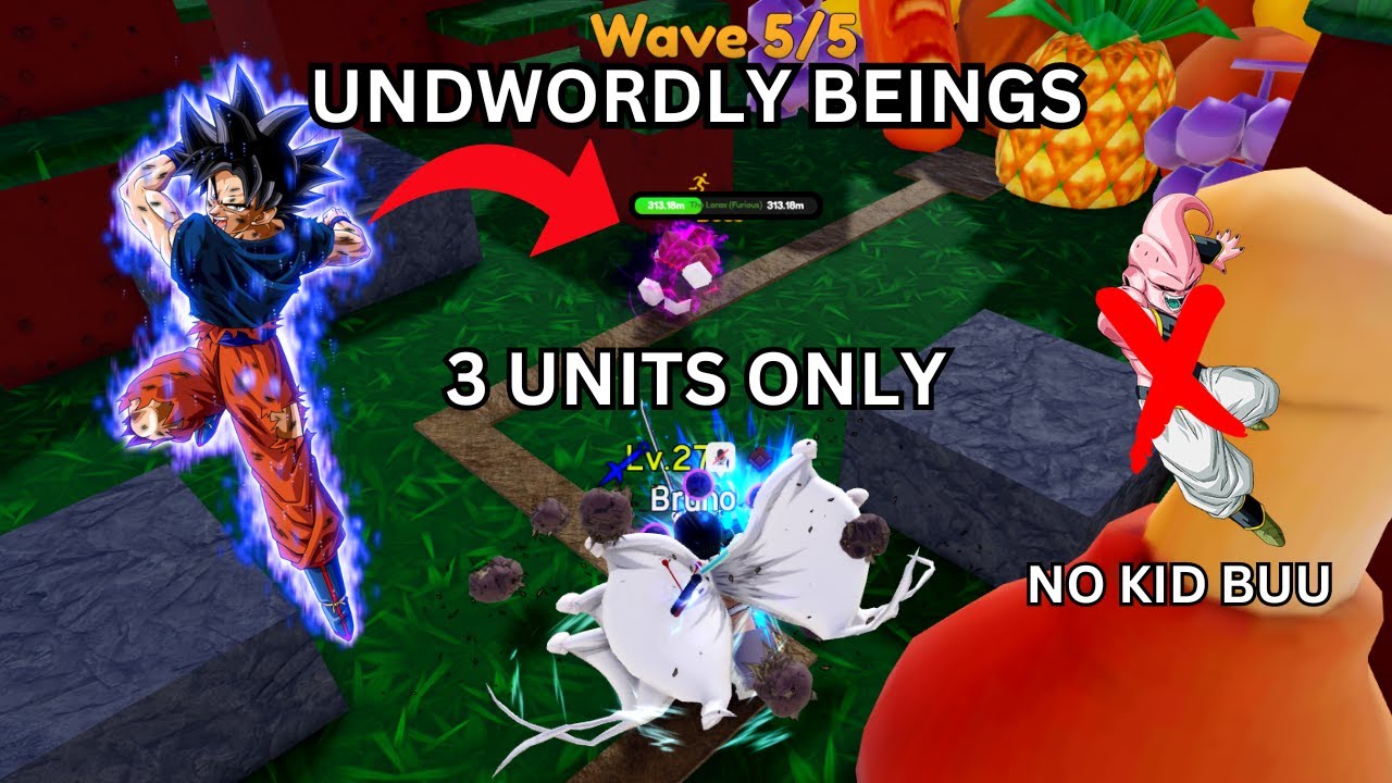 HOW TO BEAT UNWORDLY BEINGS ZONE WITH 3 UNITS |ALL STAR TOWER DEFENSE| NO KID BUU