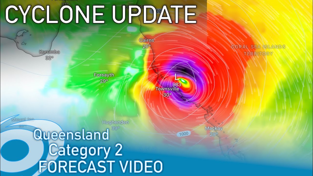 A Strong Category 2 Cyclone is Forecast to Make Landfall on Townsville Tomorrow Night