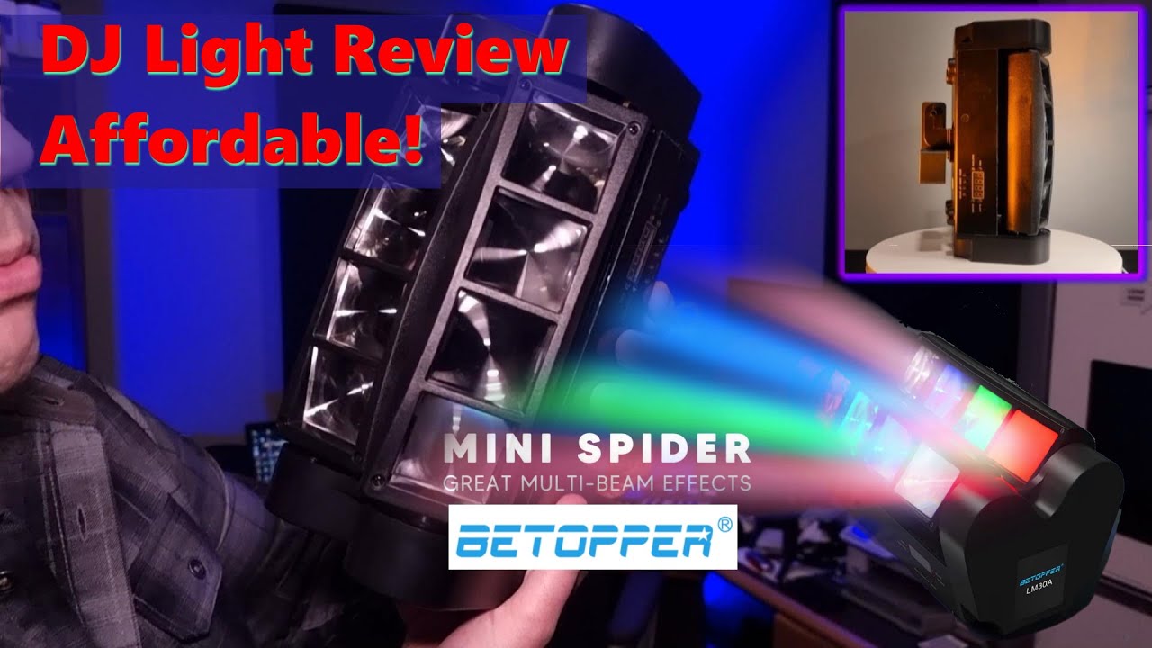 Betopper Mini Spider — доступное DJ-освещение — диско-освещение
