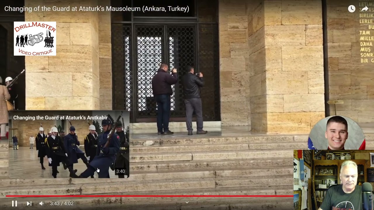 Commentary on Guard Change at Ataturk's Mausoleum and Anıtkabir Turkey