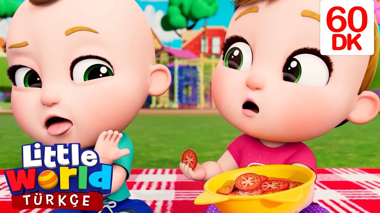 Sebze ve Meyveler Sağlımıza Güç Katar 🥕🍅| Eğlenceli Öğretici Çocuk Şarkıları | Little World Türkçe