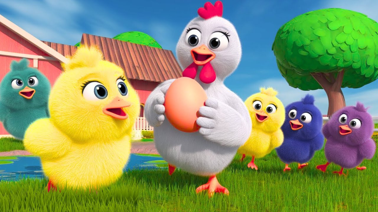 Five Little Chicks Out One Day Kids Rhymes || K7||Meemaa kids