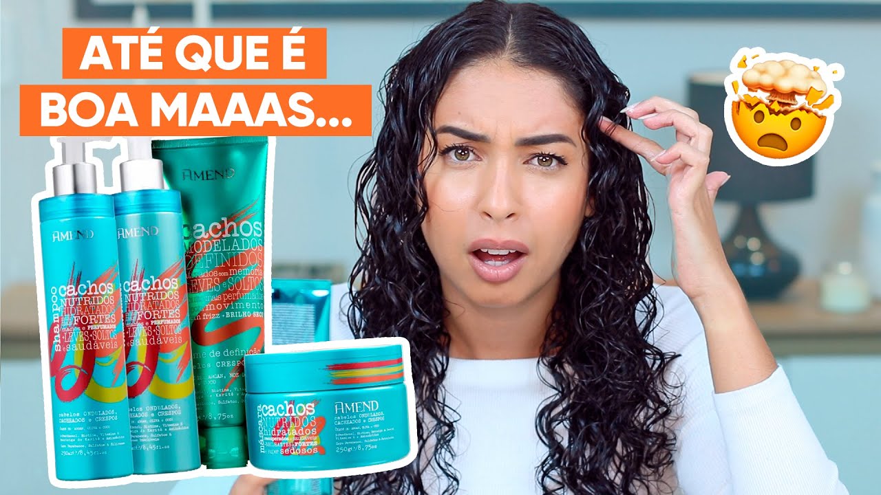 ROTINA CAPILAR COM A LINHA AMEND CACHOS - É BOA, MAS... | JULIANA LOUISE