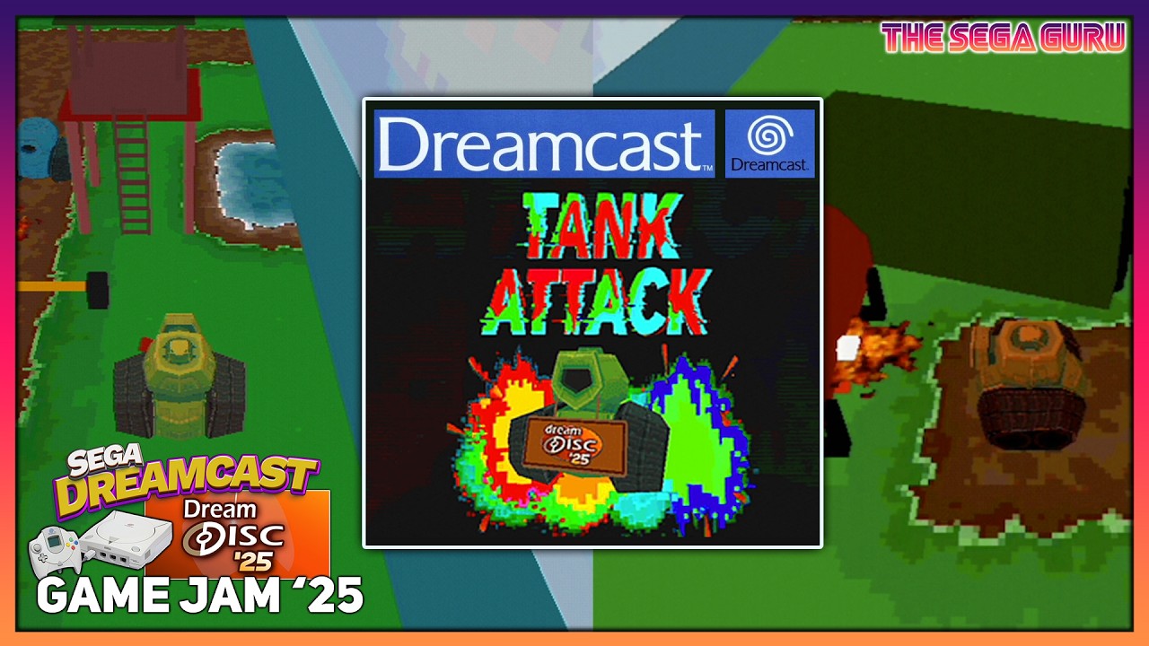 NEW DREAMCAST DREAMDISC 25 ENTRY! Tank Attack for Sega Dreamcast