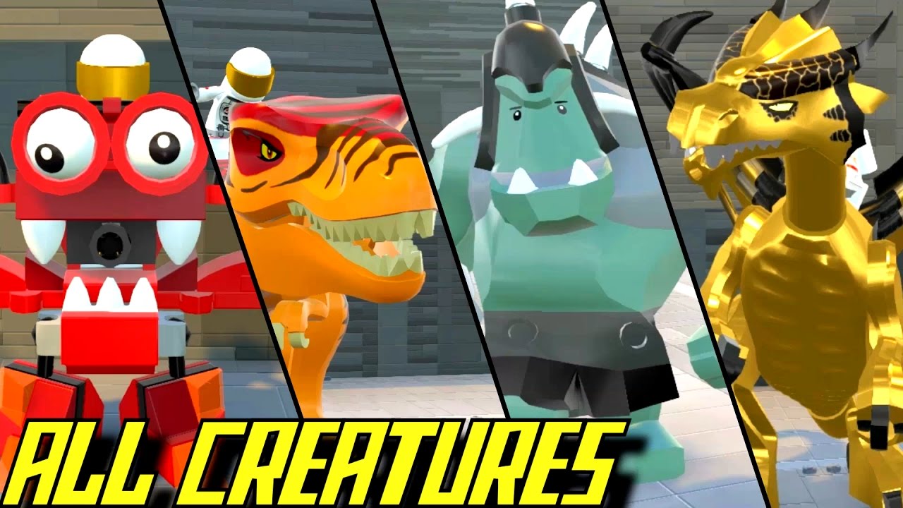 LEGO Worlds - All Animals & Creatures UNLOCKED Showcase