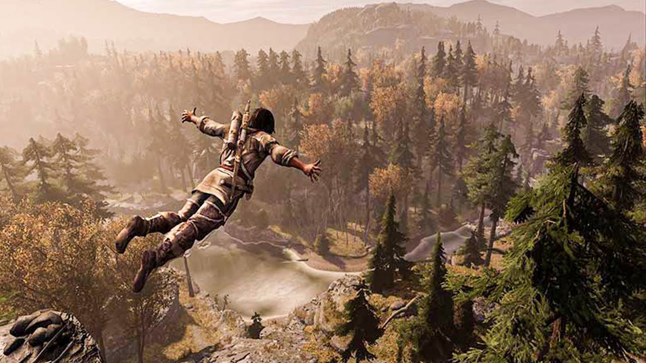 Connor Forest Parkour & Tree Climbing - Assassins Creed 3 Remastered - PC Gameplay