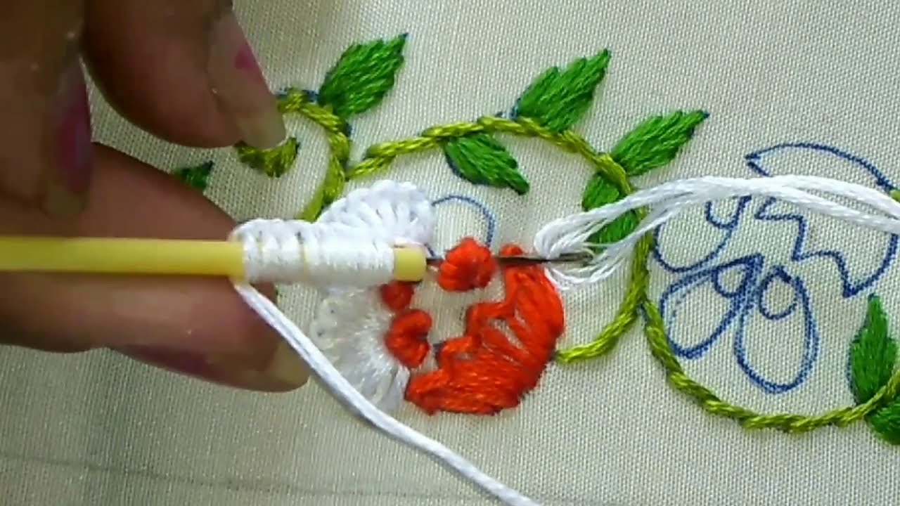 Hand Embroidery: #3 Border Design 2020/ Beautiful floral border embroidery/Amazing border embroidery