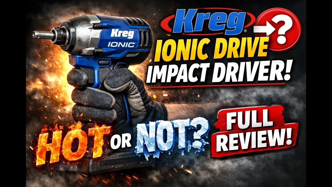 Новая ударная отвертка Kreg Ionic Drive 1/4