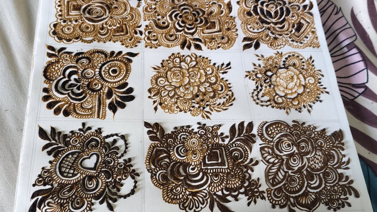 Bridal patch basic mehndi design ||part 4|| #viralvideo #trending #bridalmehndi #basic