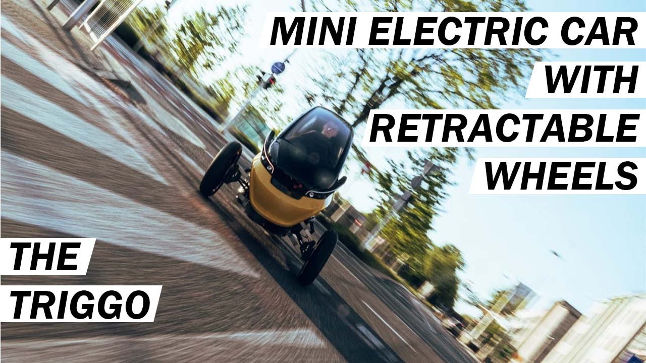 Mini Electric Car with Retractable Wheel Suspension
