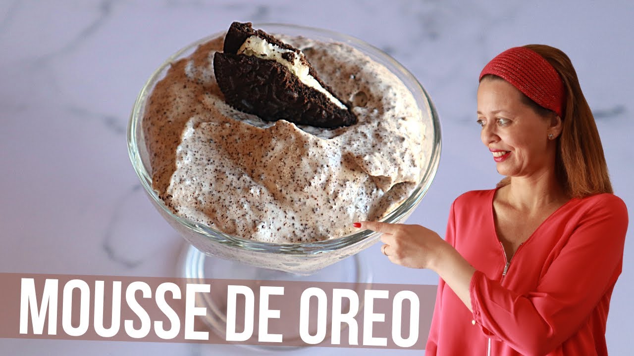 Mousse de oreo com 3 ingredientes - A Cozinha da Vê