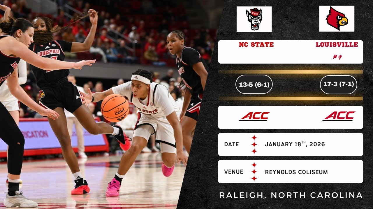 NC State vs No. 9 Louisville | ACC | 1.18.26