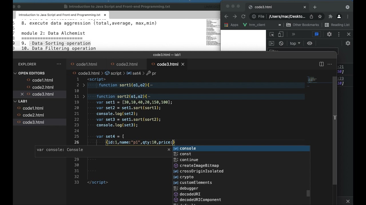 Front-end Coding with JavaScript (Data Alchemist)