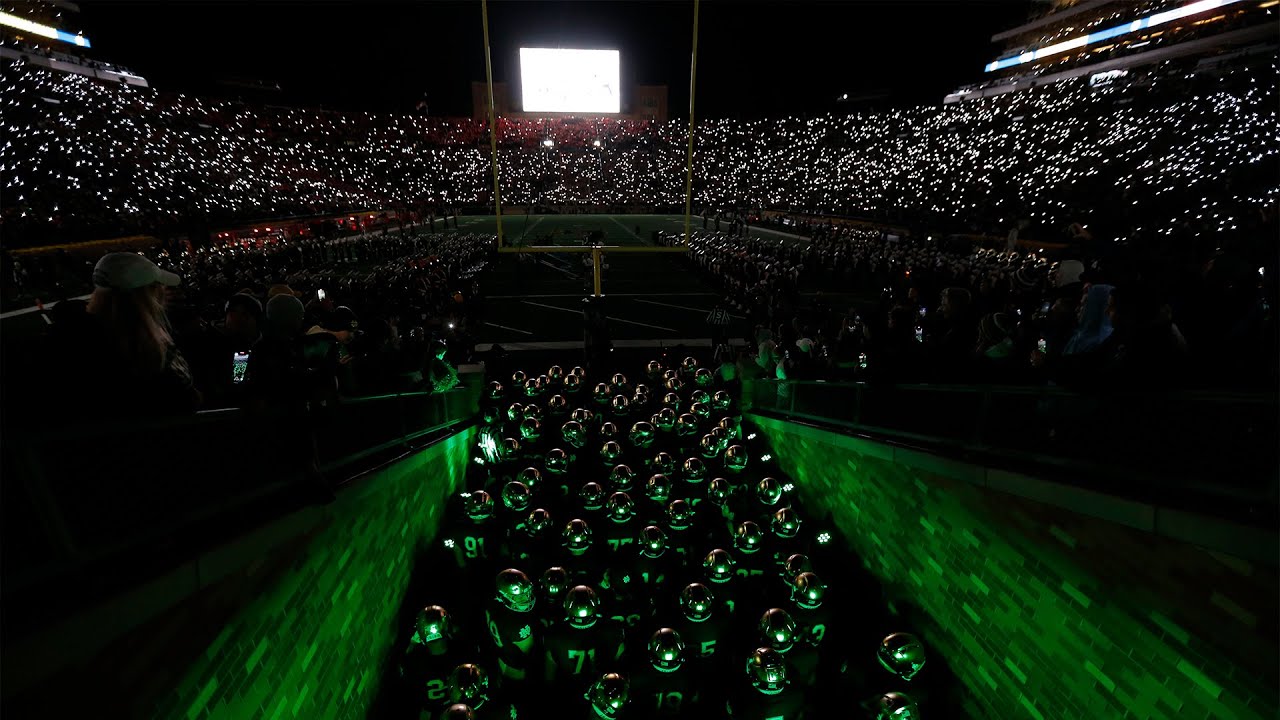 Notre Dame 4th Quarter Light Show vs. Clemson