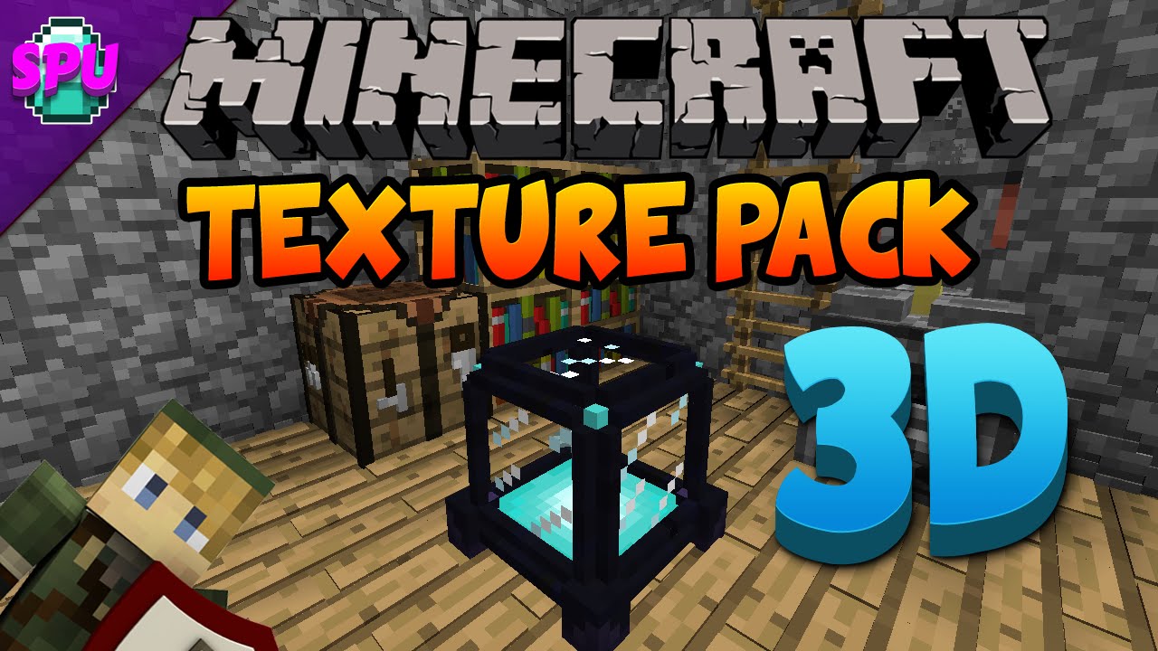 Default 3D Minecraft Texture Pack 1.8
