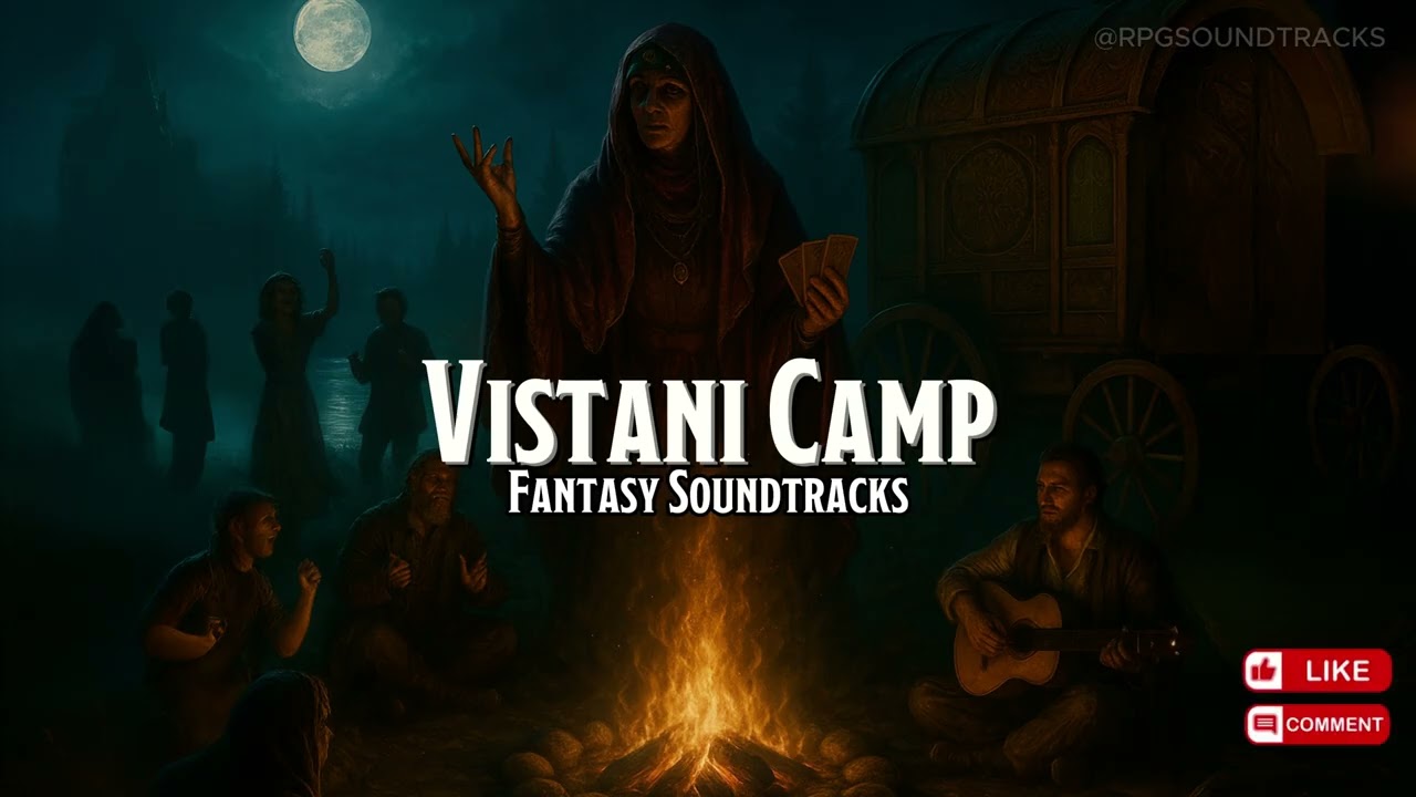 Vistani Camp | D&D/TTRPG Ravenloft Curse of Strahd Ambience Music | 1 Hour | Copyright free