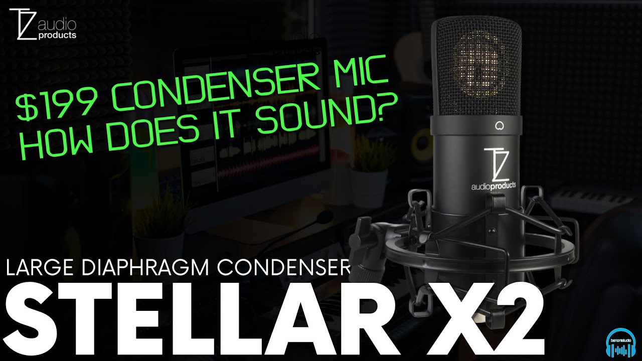 TZ Audio STELLAR X2 Large Diaphragm Condenser Microphone - SETUP & REVIEW