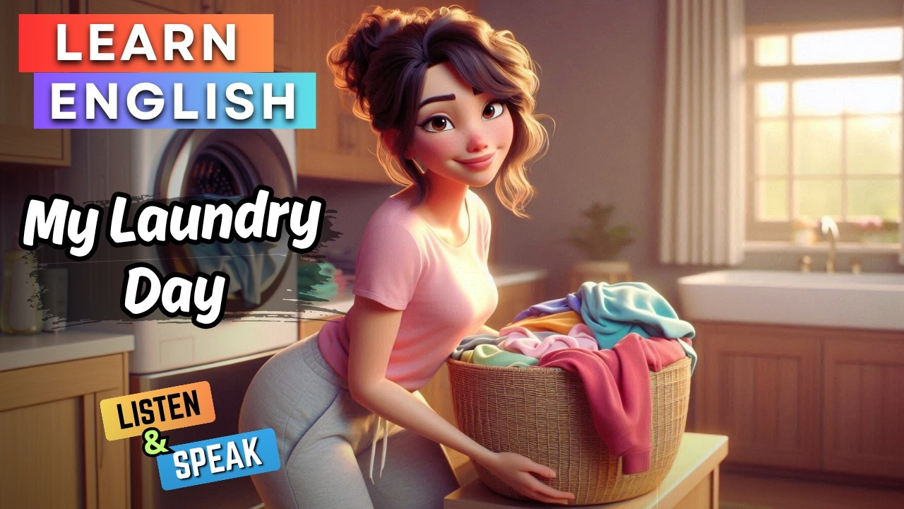 My Laundry Day | Learn English Through Story | Improve English Listening & Speaking Skills