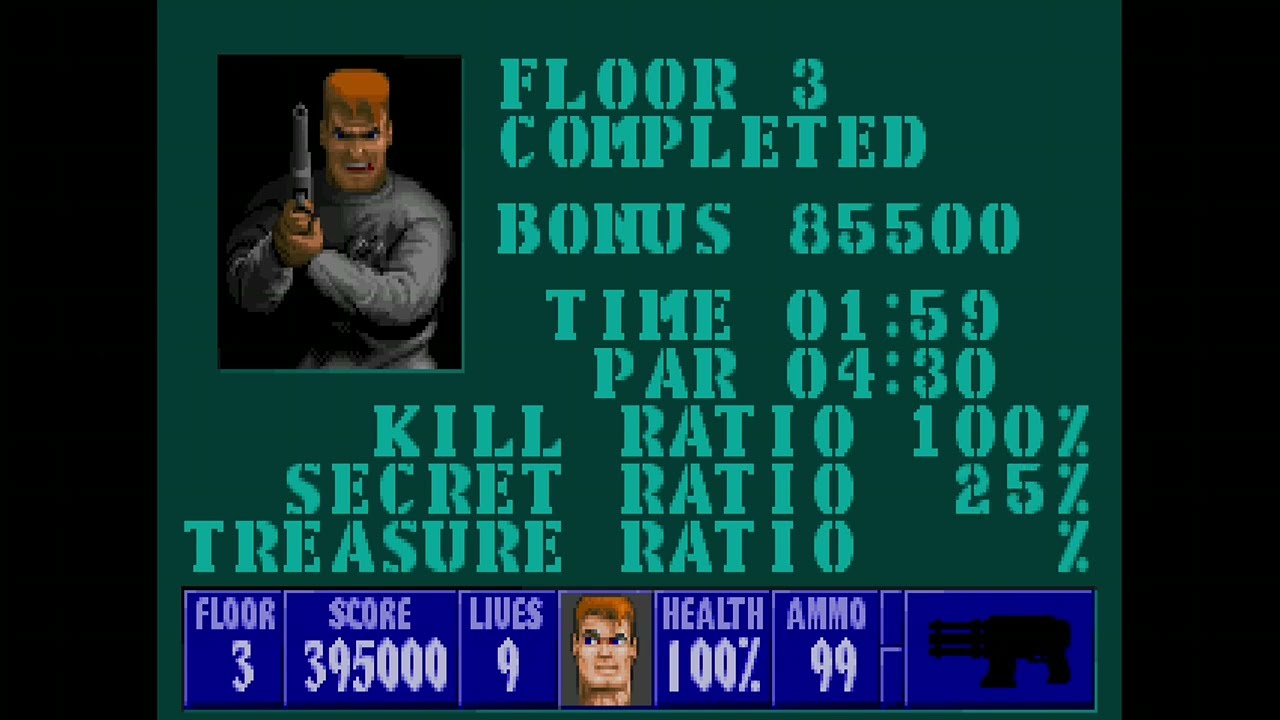 Wolfenstein 3D Xbox 360 E6M3 1:59
