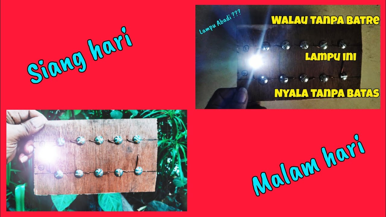 Lampu emergency tanpa baterai ,,, nyala selamanya tanpa perlu di charge