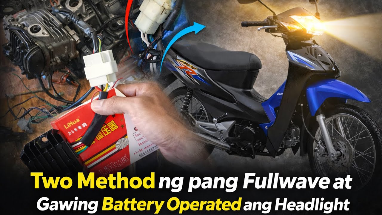Lihua Rectifier for Fullwave Motorcycle + Battery Operated lahat ng ILAW + Basic Tips