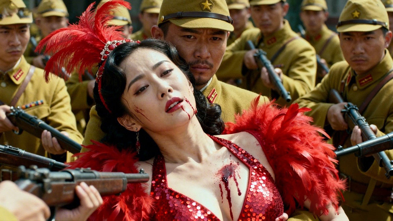 看似無害的舞女竟是頂級特工，替軍官擋槍博取信任，下一秒暗殺軍官！#抗日