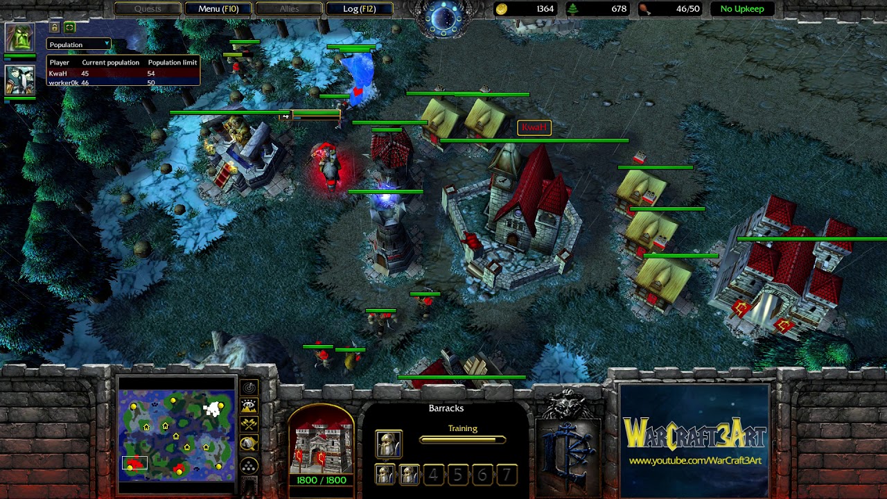 HawK(HU) vs OrcWorker(ORC) - Warcraft 3: Reforged (Classic) - RN4390