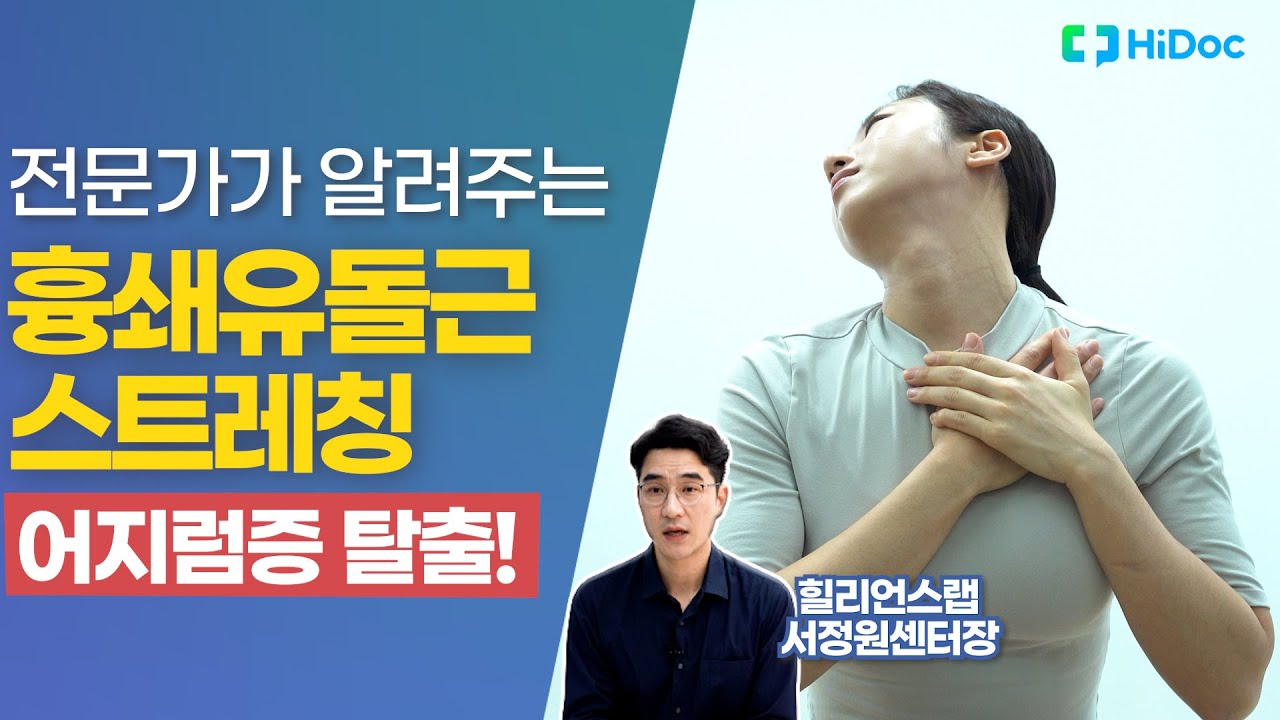 어지럼증 탈출! 전문가가 알려주는 흉쇄유돌근 스트레칭!