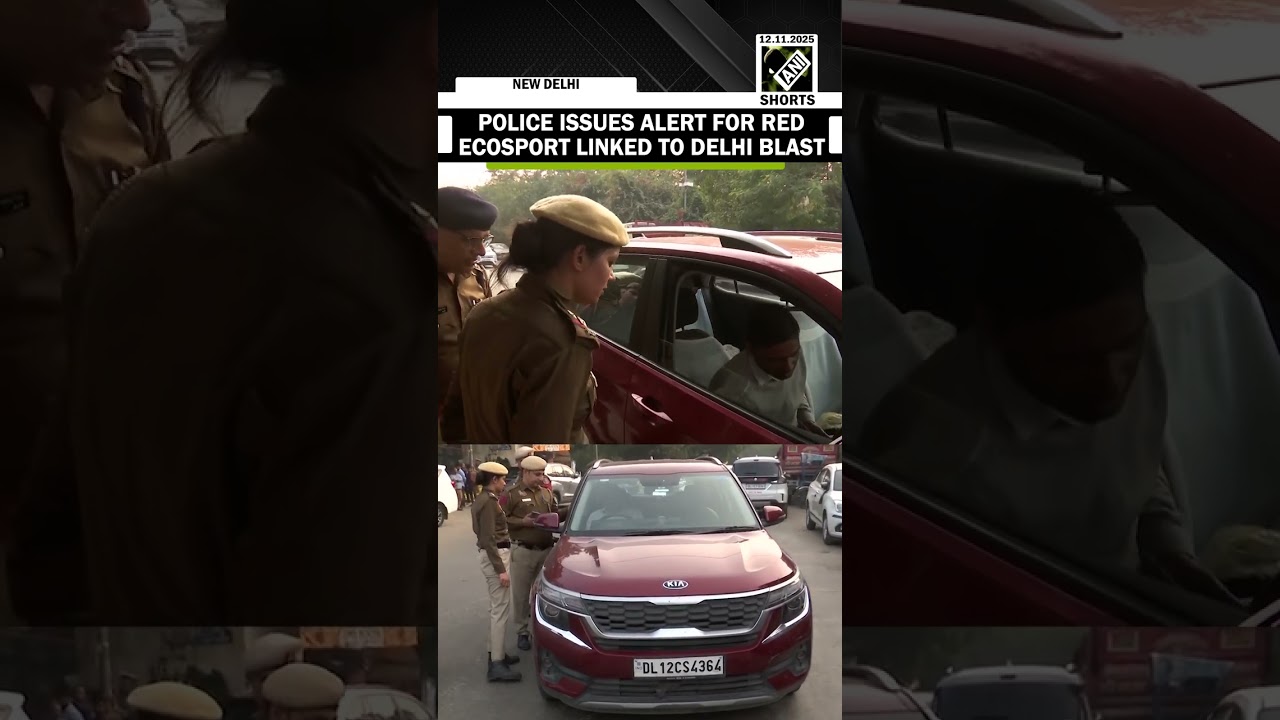 Delhi Police issues alert for red EcoSport suspected to be linked to prime suspect in blast case