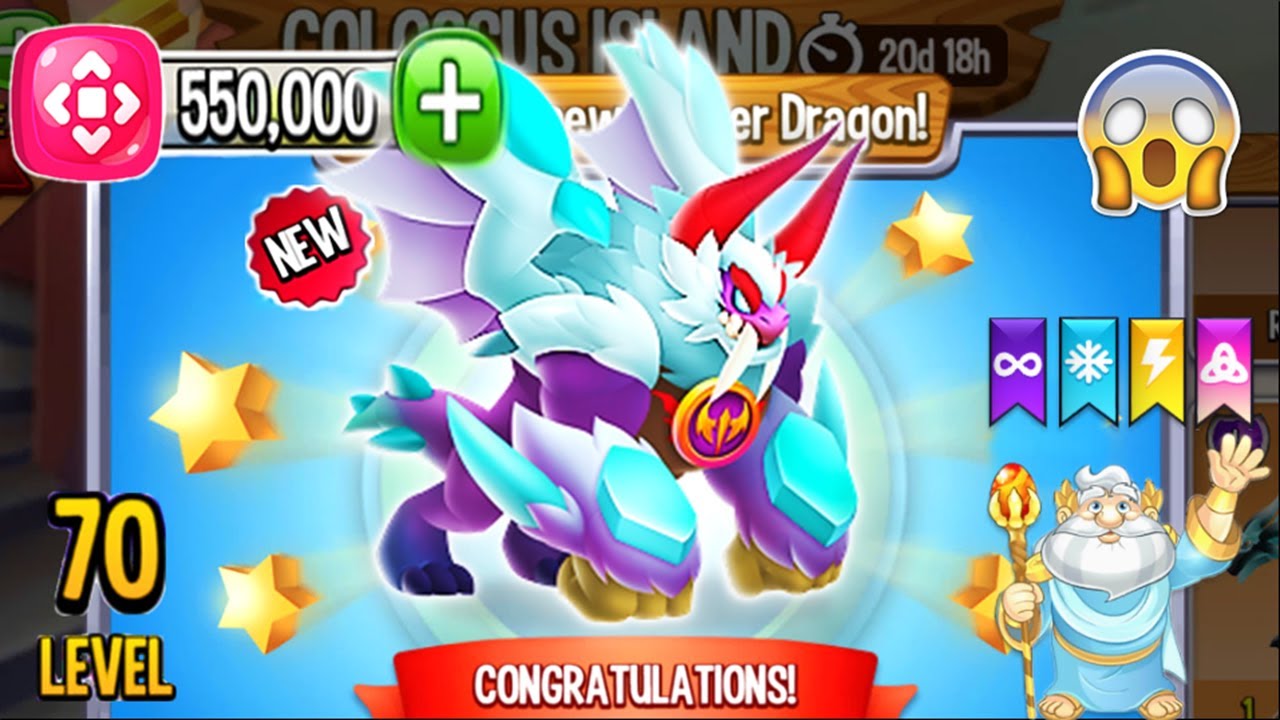 Dragon City: Dracarctic Predator Dragon, plus all Puzzle Island | Completed 2021 😱