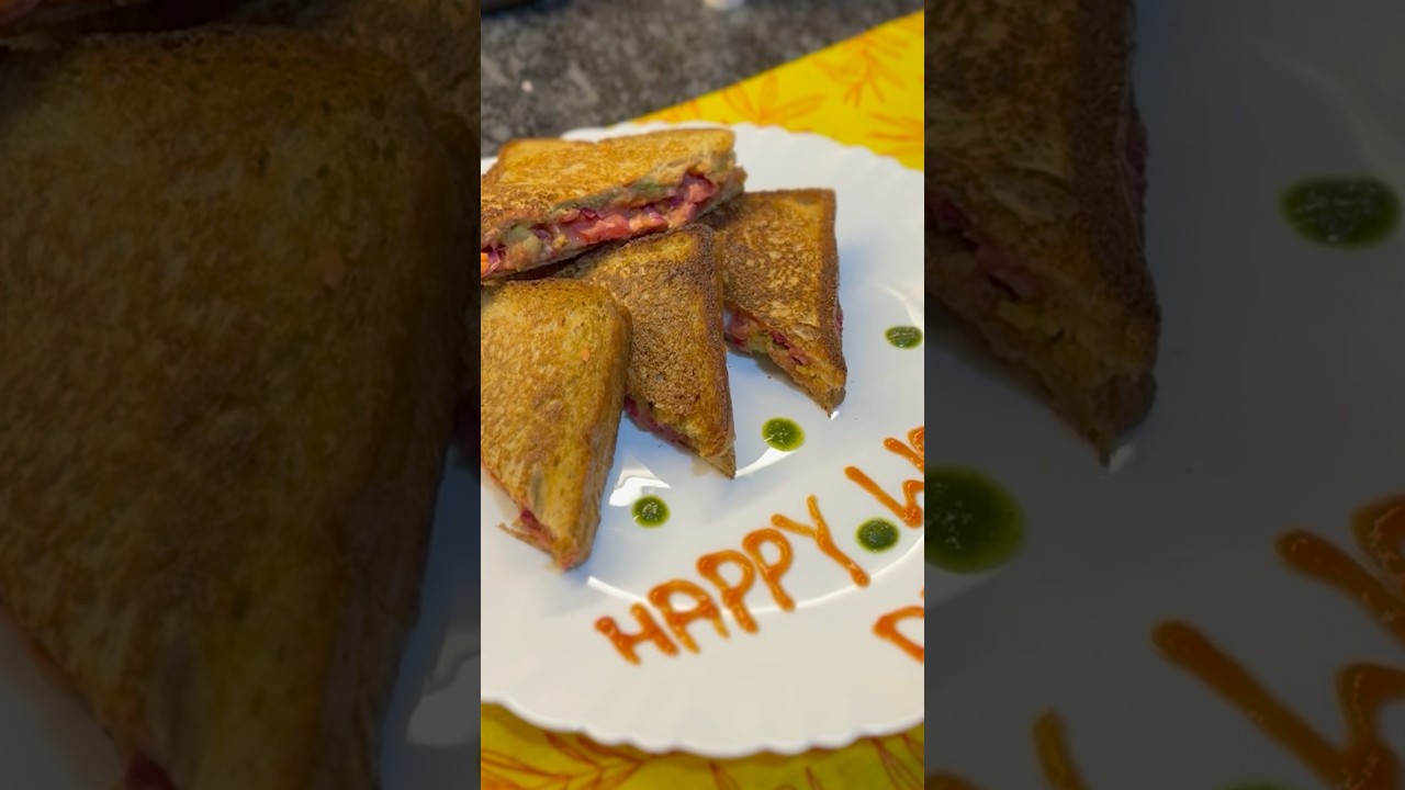 Woman&rsquo;s Day special Sandwich 🥪🌸| #viralvideos #youtube #ytshorts #recipe