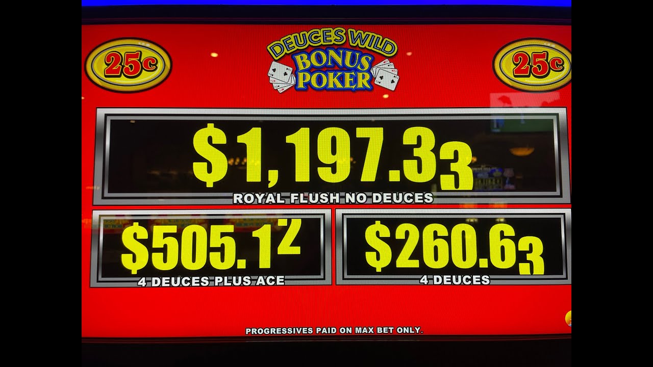 Video Poker: Deuces Wild Bonus Poker Progressive Session!