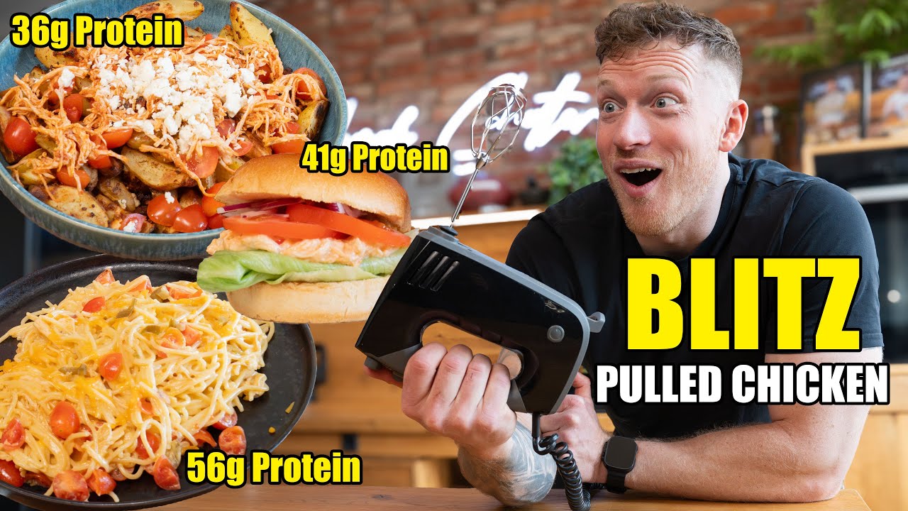 3 Blitzrezepte mit Pulled Chicken Trick (du denkst es sind Cheatmeals)