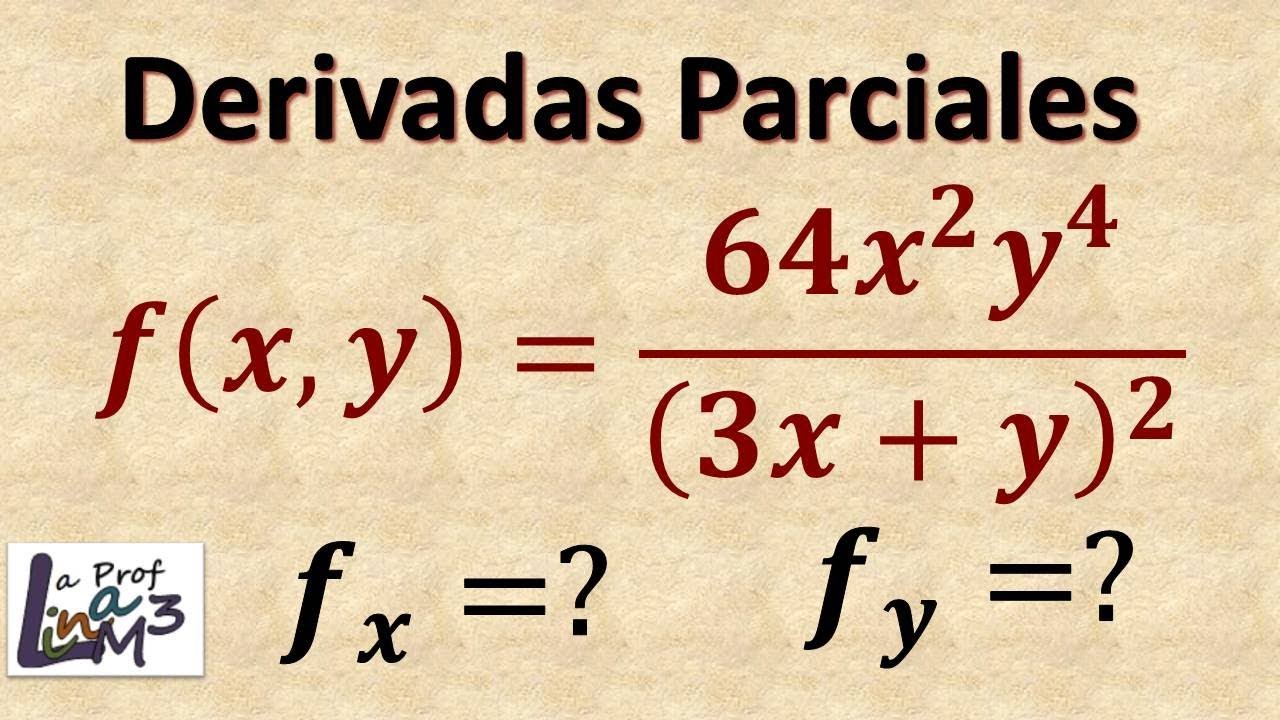 Derivadas parciales con la regla del cociente