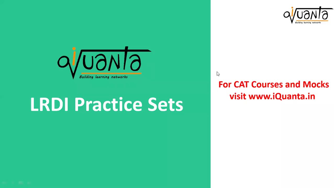 iQuanta SET 40 - The LRDI master || Circular arrangement || CAT