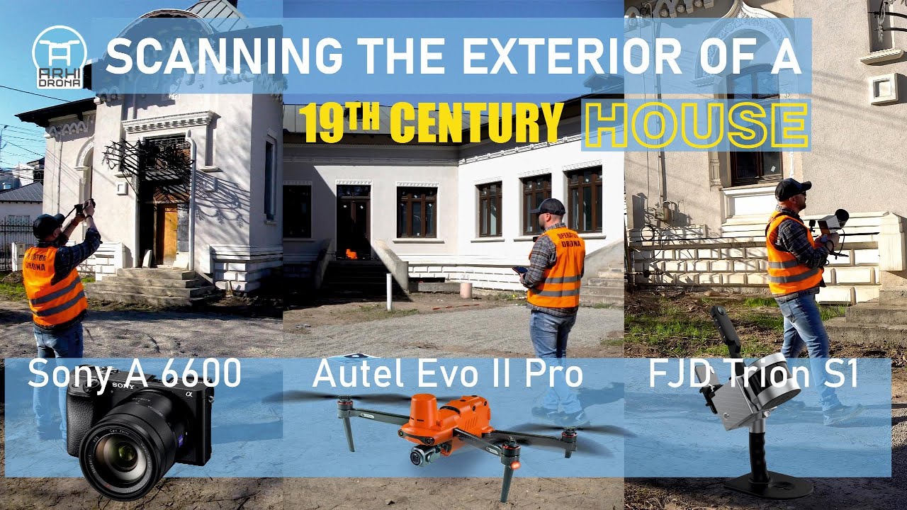 Old House 3D Scan - Autel Evo 2 Pro/ FJD Trion S1/ Sony A6600  #autelevo2pro #fjdynamics #sonyalpha