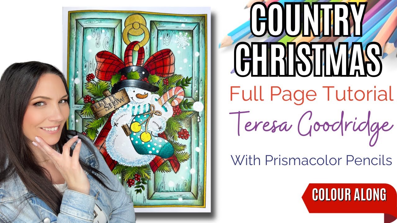 Colour Along | Country Christmas by Teresa Goodridge