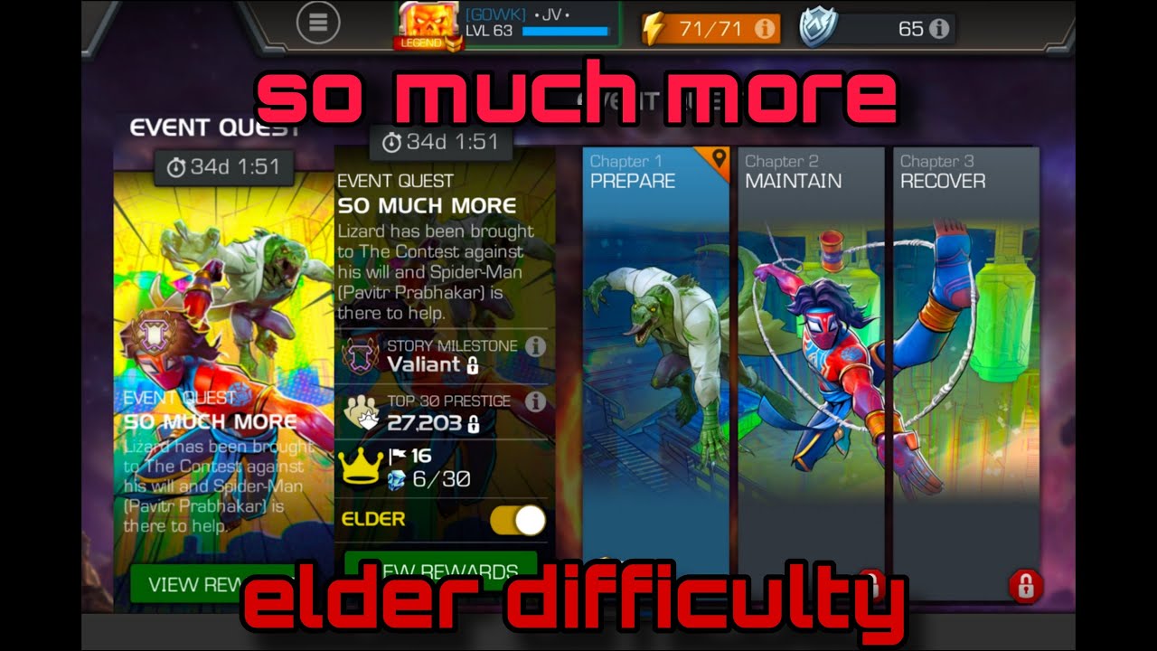 So much more ELDER DIFFICULTY - Marvel Contest of Champions