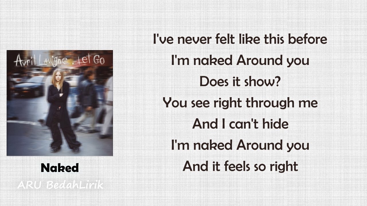 Avril Lavigne - Naked (Lyric Video)