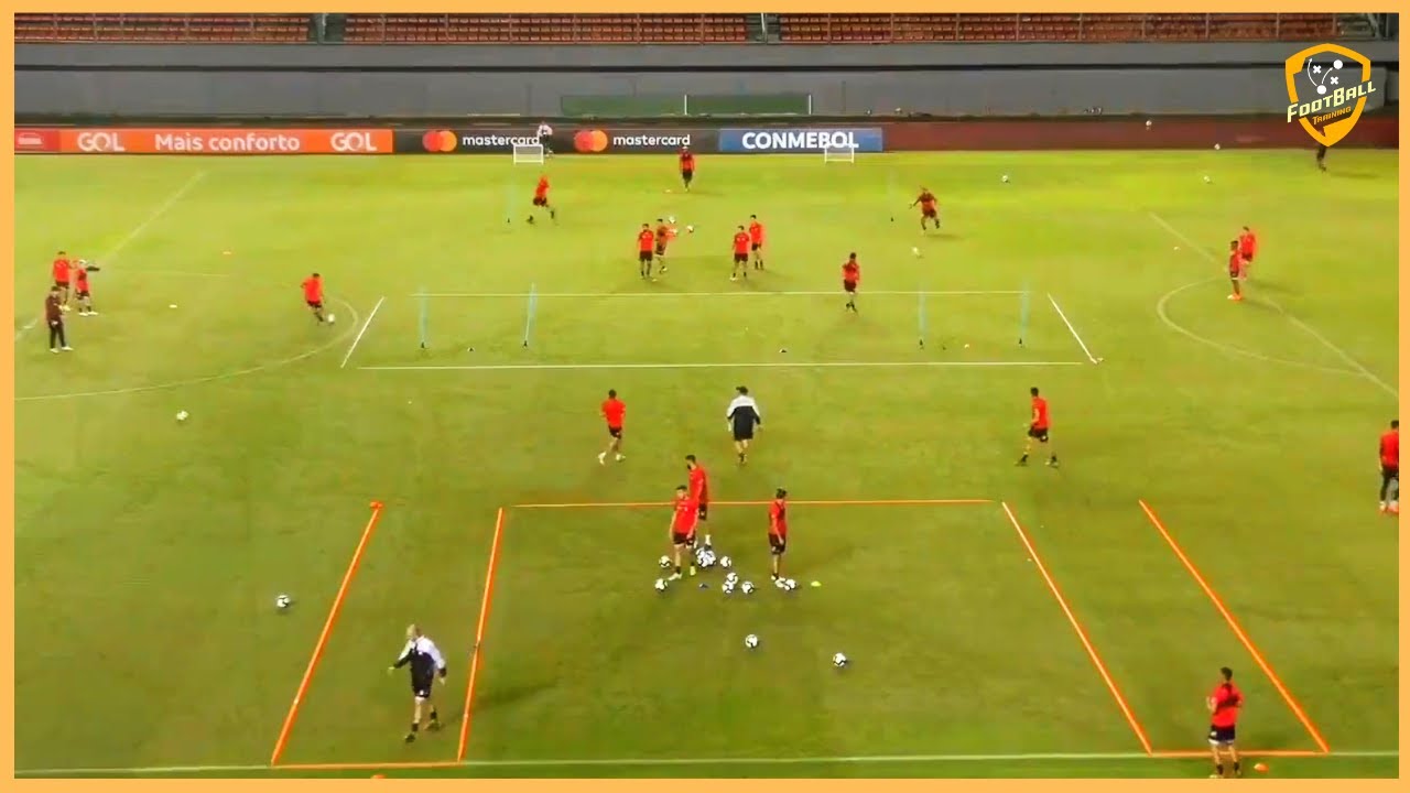 Psv Eindhoven - Passing Drill With Two Balls & Finishing On Two Goals