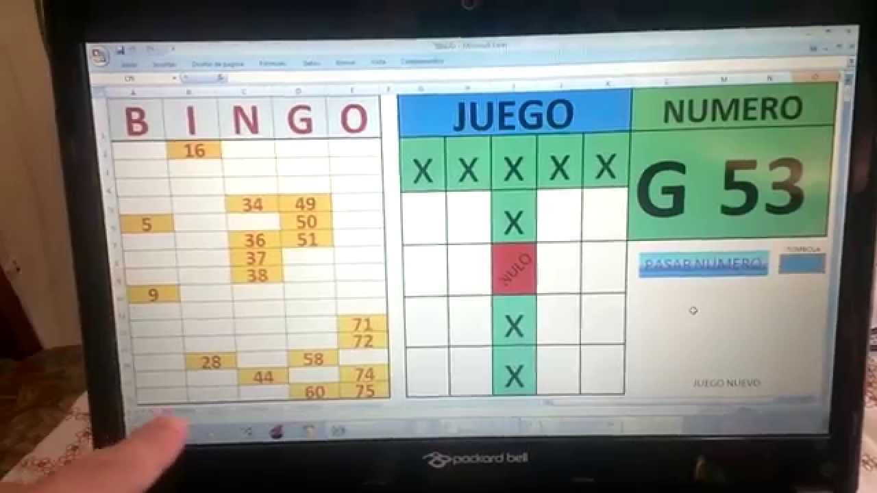 BINGO EN EXCEL