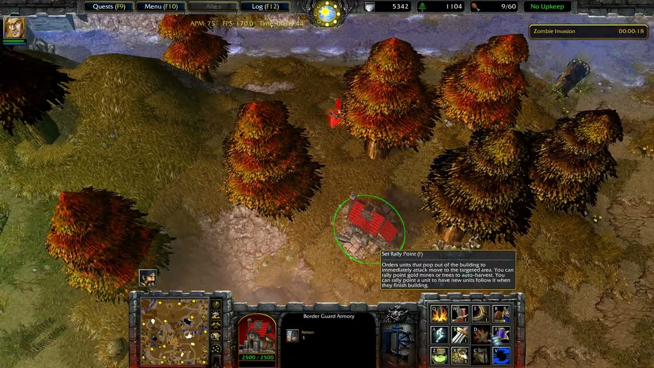 Warcraft 3 - Plague 1 Optimization test Solo Hard