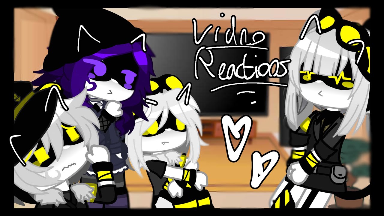 Murder drones!!! -Uzi-V-J-N- (reaction) gacha. Watching themselves on tt!
