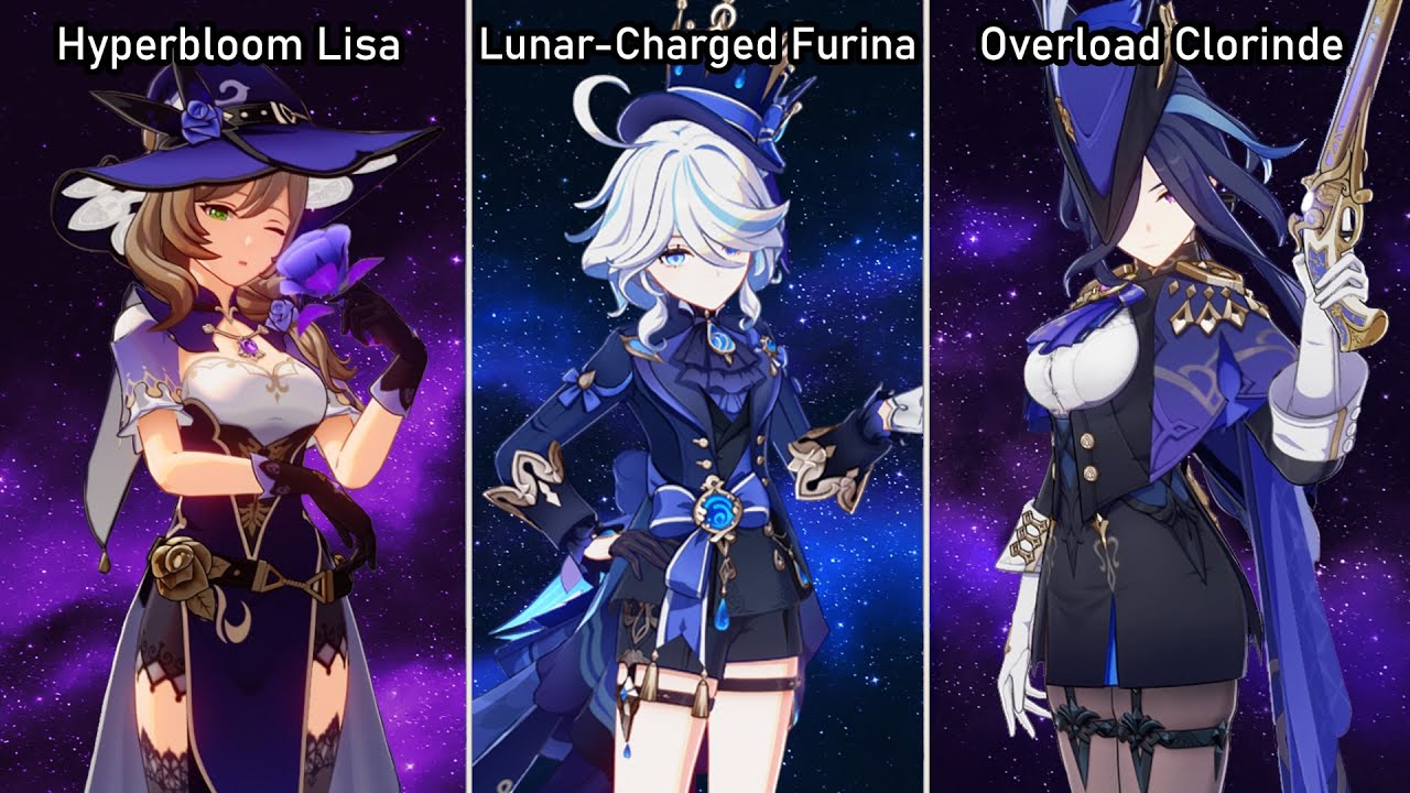 (6.1) Stygian Onslaught — режим «Бесстрашный»: Лиза, Фурина и Клоринда | Genshin Impact