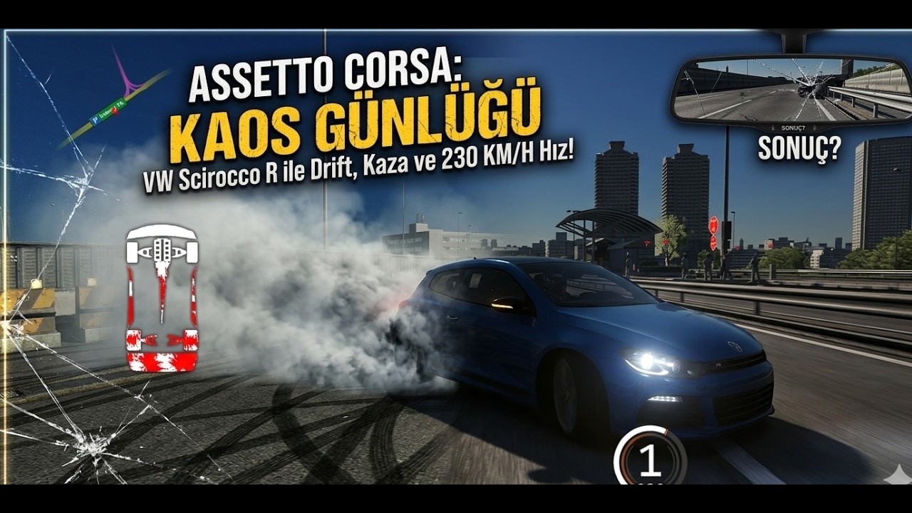 Scirocco R ile İlk Deneyim: Drift Yaparken Büyük Kaza!