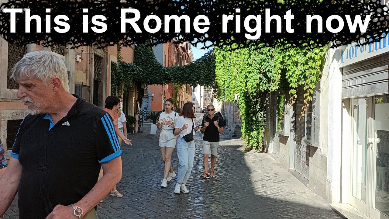ROME: Trastevere Walking Tour in the Heat 🔥🇮🇹
