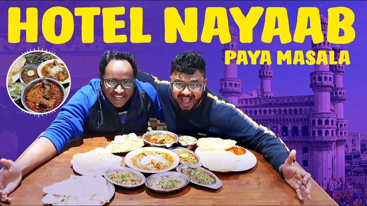 Paya Masala, Kichhidi, Nihari, Bheja Fry At HOTEL NAYAAB | Traditional HYDERABADI Breakfast