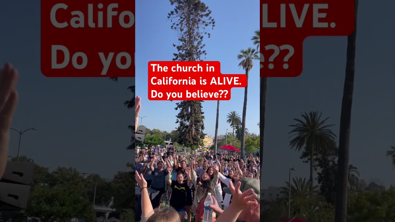 Hundreds of Christians roaring over Los Angeles! #revival #california #losangeles