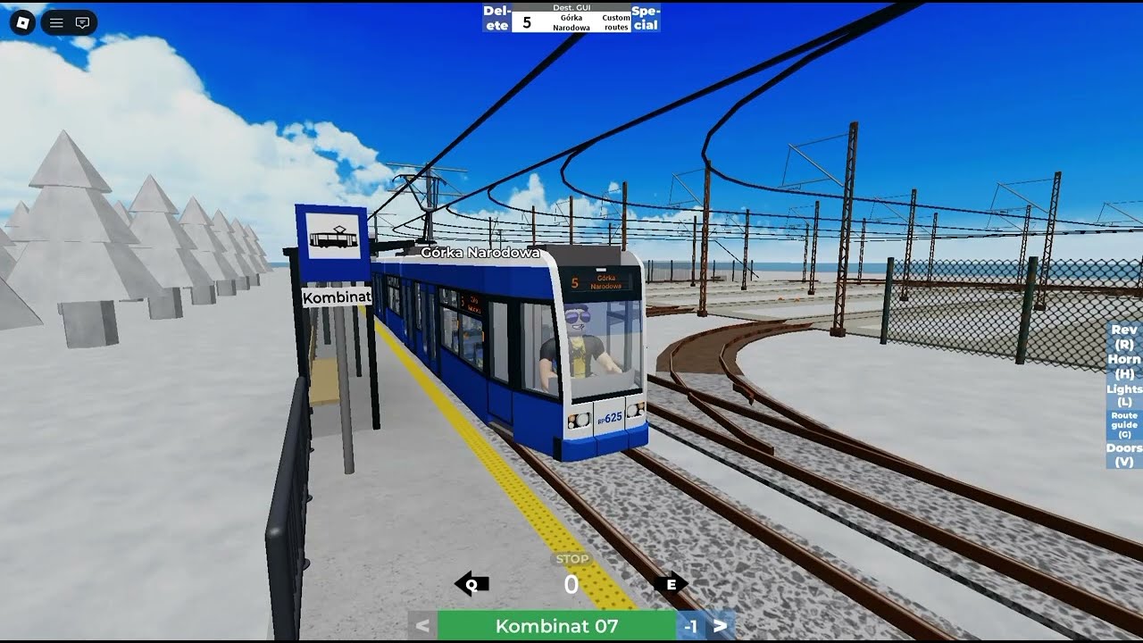 Line: 5 Kombinat-Górka Narodowa #tram #bombardier 